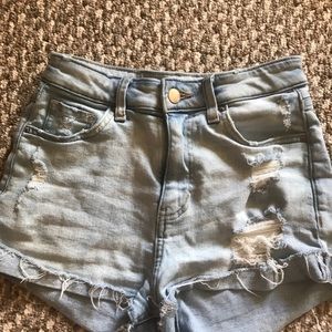Distressed H&M Jean Shorts